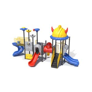 Commercial Outdoor Playground Equipment with Slide China Supply for Amusement Parks