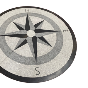 Waterjet Silver Grey Granite Pattern