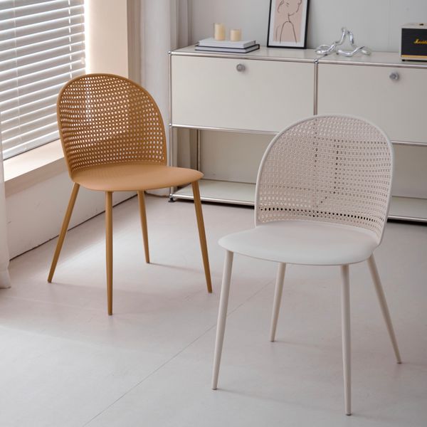 Wholesale Hot Sale High Quality Room Dining Plastic Seat Modern Design Chairs With Metal Legs for Cafe or for Canteen