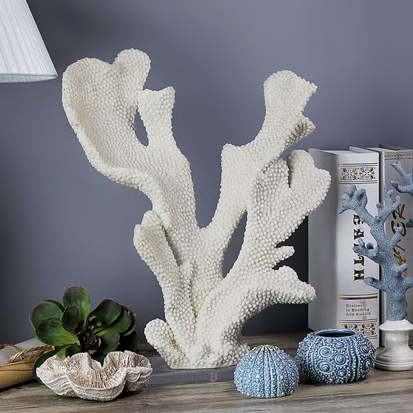Wholesale Aquarium Artificial Resin Coral Reef Decor Acrylic Base Coastal Collections for Home Decoration