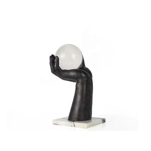 Wholesale Luxury Resin Hand Sculpture Holding Crystal Ball Decoration