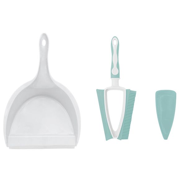Cleaning Kit Factory Hot Selling Eco Friendly Customized 3 in 1 Pet Cleaning Dustpan Brush With Dustpan Set for Desktop Cleanup
