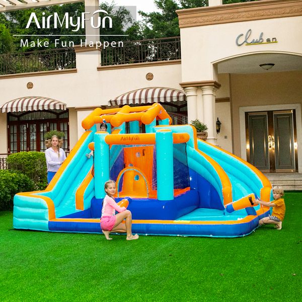 Wholesale Party Bouncy Kids Bouncing Castle Inflatable Bounce House With Ball Pit Water Slide Castle for Party Event
