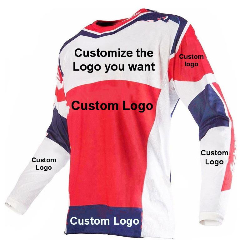 American Bmx Race Jersey Fluorescent Race Shirt Motocross Clothing Fabric