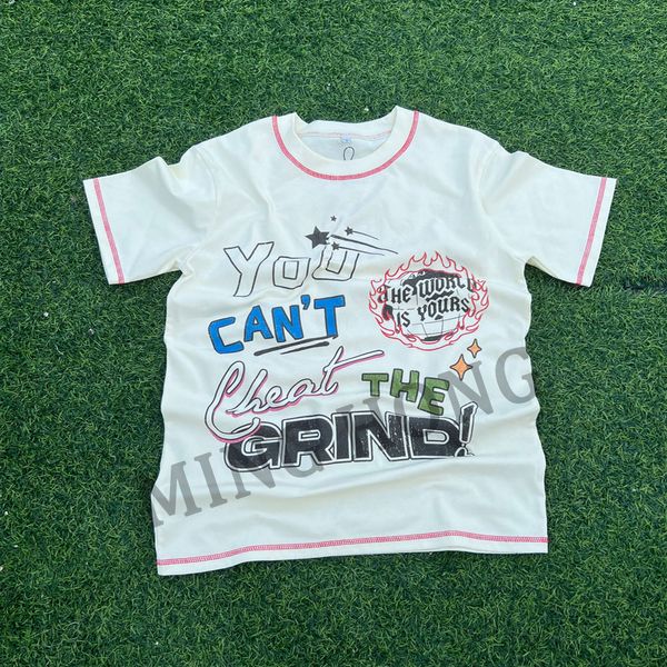 Design Fashion High Quality Dtg Print Red Contrast Stitch Cotton T-Shirt For Men