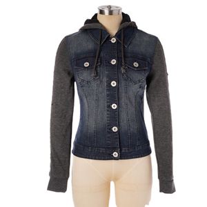 Women's Denim Shirt Advanced Patchwork Fringe Women's Denim Top Women's Fashion Patchwork Fringe Jacket