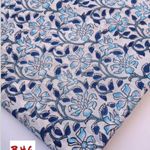 Indian 100% Combed Cotton Block Printed Fabrics Eco-Friendly Plain Style for Dresses Home Textiles Bags