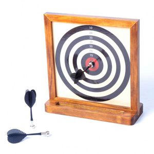 Wooden Dartboard Toys Wooden Children Indoor Games Cork Backboard Dart Board and Darts