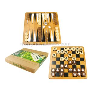 Educational Children Toy 5 in 1 Board Game Set Wood Intelligent Checkers Board Games