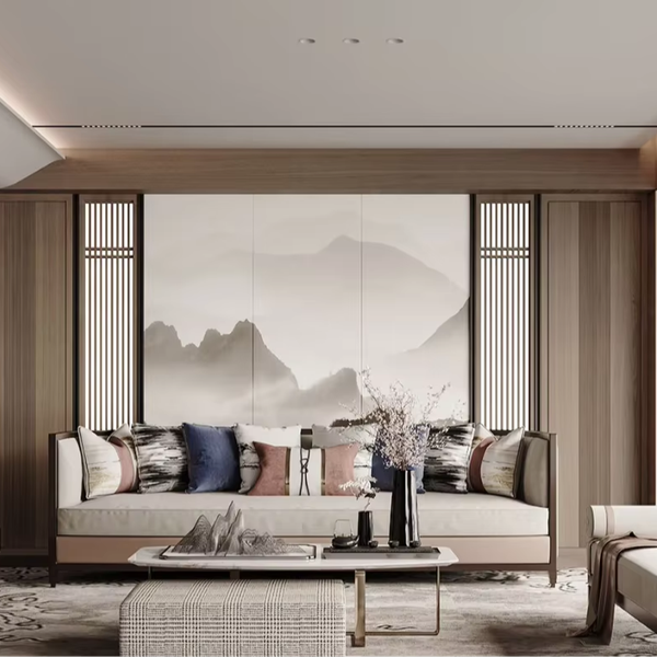 Latest Design Modern Living Room Background Wall Wooden Multi Functional Home Storage Furniture Living Room