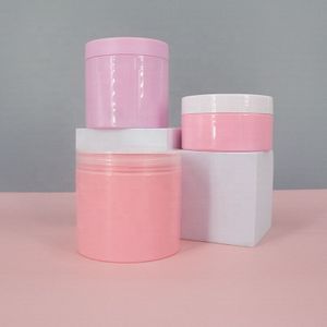 Custom Wholesale Skincare Packaging Eye Facial Luxury Cream Jar Round Pet Cosmetic Jars