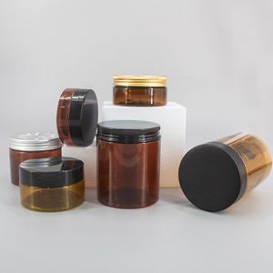 PET Cream Plastic Jars Pet Plastic Eye Mask Jar Custom Luxury Cosmetics Cans