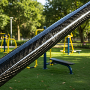 High Temperature Resistance Customizable LOGO Carbon Fiber Extension Rod Sports Equipment Custom  3K Carbon Fiber Tube