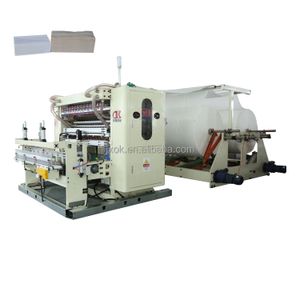 2025 Hot Sale V-Folding Soft Tissue Production Line Gearbox Motor Manufactured Facial Tissue Soft Tissue Production Line