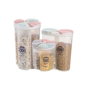 Eco-friendly Products Tea Bean Grain Box Keep Fresh Sealed Jars Food Storage Tank Plastic Food Container for Home Kitchen