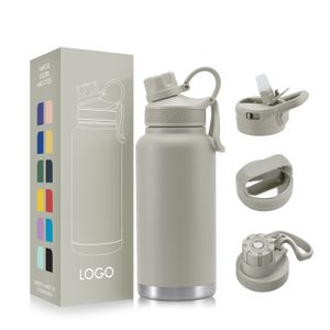 Custom Double Wall Stainless Steel Vacuum Flask Thermal Insulated Water Bottle for Outdoor Sports and Travel