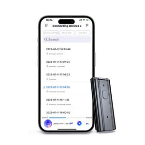 64GB Smart Voice Recorder, Voice Activated Recorder with App,60 Hours Continuous Recording Device for Meeting, Lecture