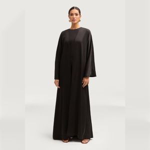 Wholesale Luxury Black Abaya Custom Dubai Style Long Dress for Adults Stylish Muslim Clothing Accessories in Turkey