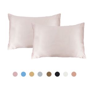 Custom Light Luxury Bedsure Sleep Use Best High Quality 16 19 22MM Mulberry Silk  Pillowcases for Home Use