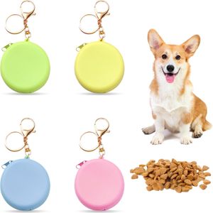 Pet Supplier Dog Treat Pouch Portable Walking Eco Friendly Silicone Dog Treat Bag for Leash with Waist Clip