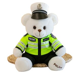 New Arrival Fire Bear Police Teddy Bear Plush Toy Cotton Comforter and Wedding Gift for Birthday Pillow Doll 1688 Purchase Agent