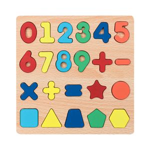 Yiwu Agent Cheap Children Toddler English Montessori Board Alphabet Abc Letter and Number Kids Wooden Puzzle Board
