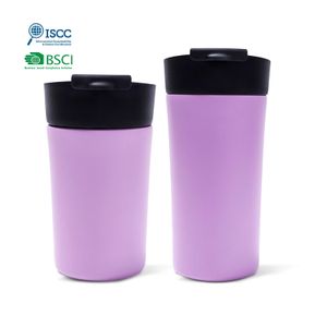 BSCI Certified Coffee Mug Wholesale Direct Custom Printing Stainless Steel 304 Insulated Travel Mug Go Cup With BPA Free Lid