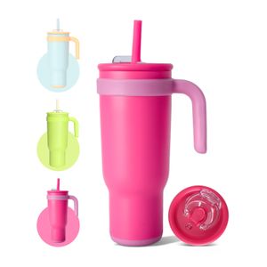New Design Gift Tumbler Series Wholesale Price Stainless Steel 304 Insulated Custom Printing Silicone Straw Lid Car Cup Tumbler