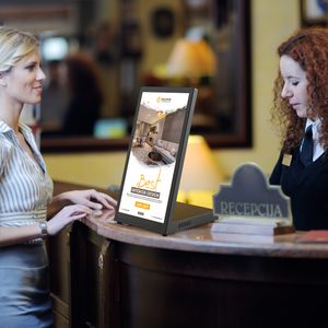 MWE 10.1inch Portable Android Tablet with Touch Display for Hotel Retail Store Use Providing Convenient Desktop Digital Display