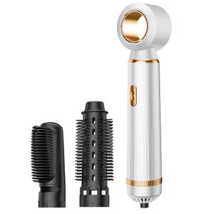Three-in-One Automatic Hair Dryer with Hot Air Comb Dual-Use Curling Iron Straightener USB Nylon Brush for Household Use