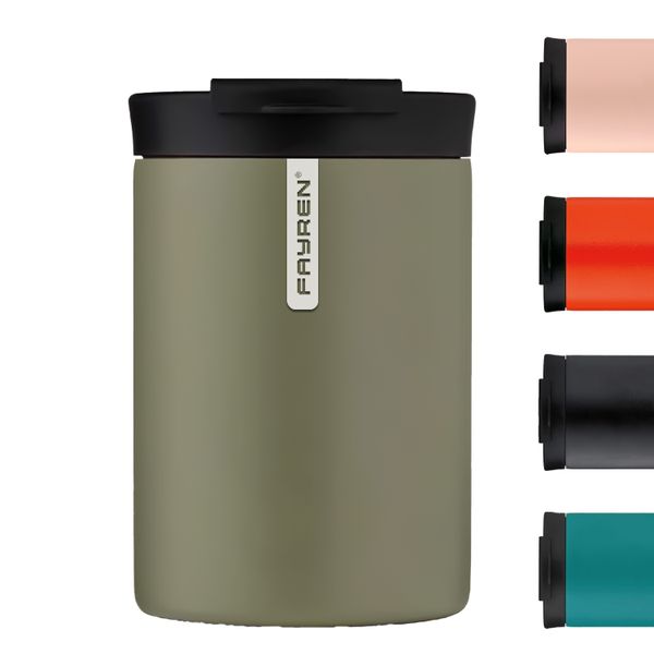 Fayren 350ml 600ml Coffee Mug Leak Proof Vacuum Insulated 18/8 Food Grade Stainless Steel Bottle Tumbler