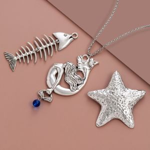 Wholesale Various Jewelry Stainless Steel Mouse Shell Strawberry Charms Necklaces Pendant for Necklace Bracelet