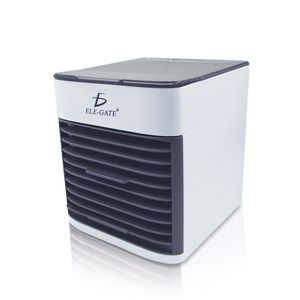 Small USB Air Cooler Fan Mini DC Power Source Low Noise New Condition for Desktop Car Garage or RV