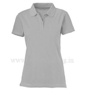 200gsm Good Quality Plain Blank Casual Cotton Custom Business Logo Female Tshirt Tagless Printing Uniform Women Polo Tee Shirt
