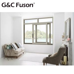 Fuson Brand New High Quality High Quality Modern Design Customized Double Glass Aluminum Sliding Window for Home
