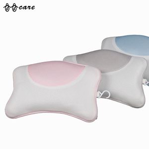 BBCare Bathtub Pillow, Non Slip, Breathable Soft, Comfortable Head Neck Support, Machine Washable, 2 Large Suction Cups