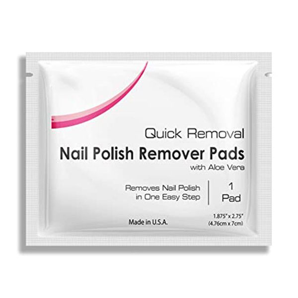 Individual Sachet Packaging Lint Free Nail Wipes 50pcs Nail Polish Remover Pads  Cleaning Wipes Nail Salon Supplies
