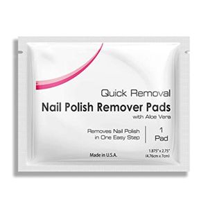 Individual Sachet Packaging Lint Free Nail Wipes 50pcs Nail Polish Remover Pads  Cleaning Wipes Nail Salon Supplies