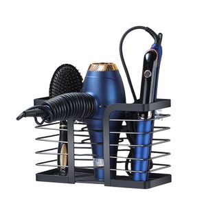 NISEVEN Wholesale Bathroom Shelves Wall Mount Storage Rack Hairdryer Holder Stainless Steel Hair Dryer Holder