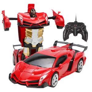 2025 Transforming RC Car Cool Sports Car to Robot Remote Control Fun for Kids Durable Design Easy Transformation