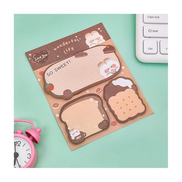 Recycled Paper Sticky Notes with Repositionable Glue for EcoConscious Users