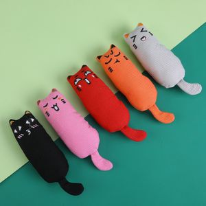 Multicolor Cute Thumb-Shaped Catnip Filled Bite-Resistant Plush Pet Cat Chew Toy