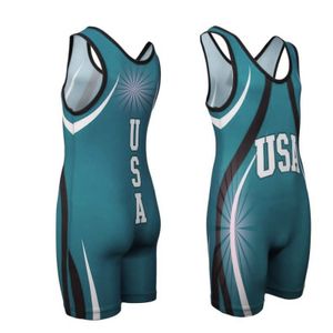 Men's Custom Sublimation Wrestling Singlet Polyester Martial Arts Training Gear with OEM & Custom Logo for MMA & Boxing