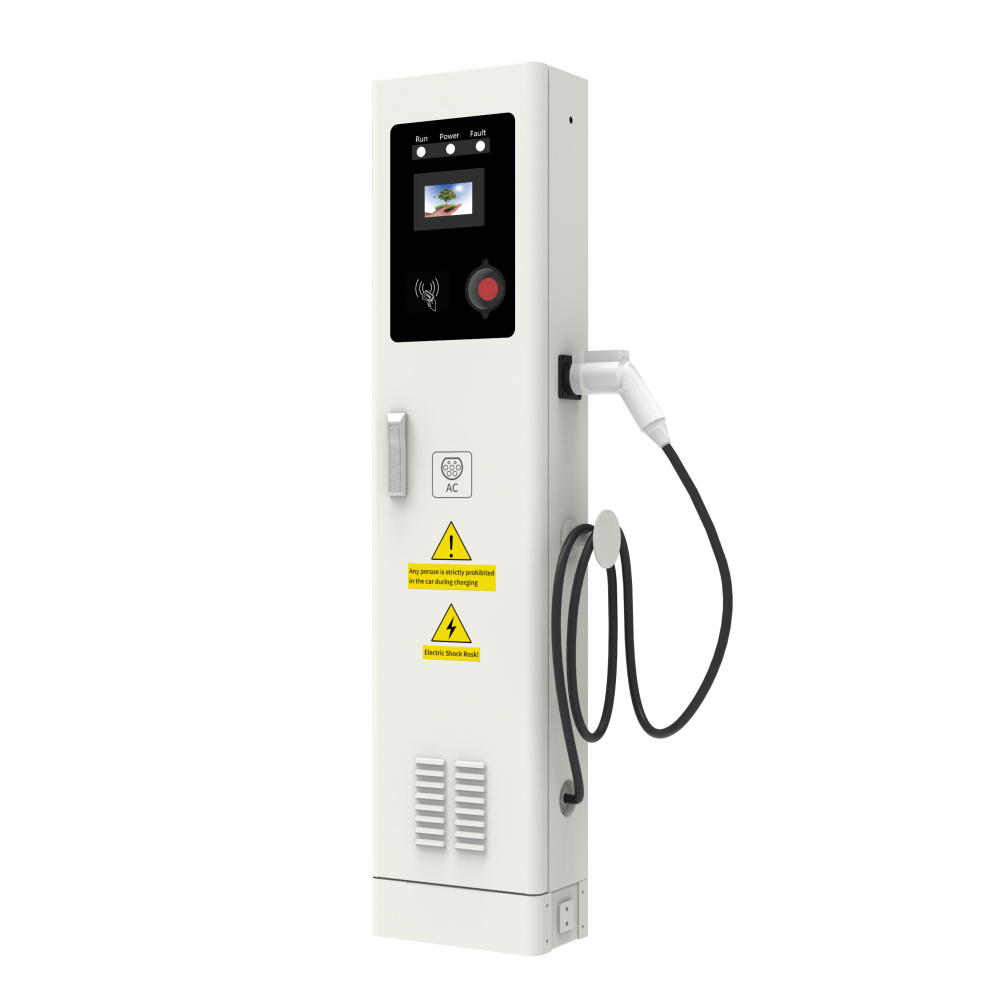 Floor-mounted Double Guns Ocpp Gb/t Type 2 22kw 7KW 11kw 44kw Ev Charger Ac Commercial Rfid Electric Car Charging Station