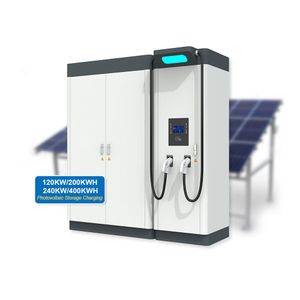 120 kW Commercial Rest Area Solar Pv Ev Charging Station Fast Dc Ev Charger