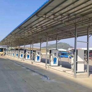 Electric bus charging station 160kw fast charging installation project