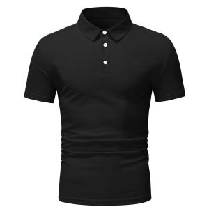Plus Size Men's Polo Shirts  Color Half Sleeve Summer Plain Slim Fit Polo T-Shirts Wholesale Fashion Polo T Shirts