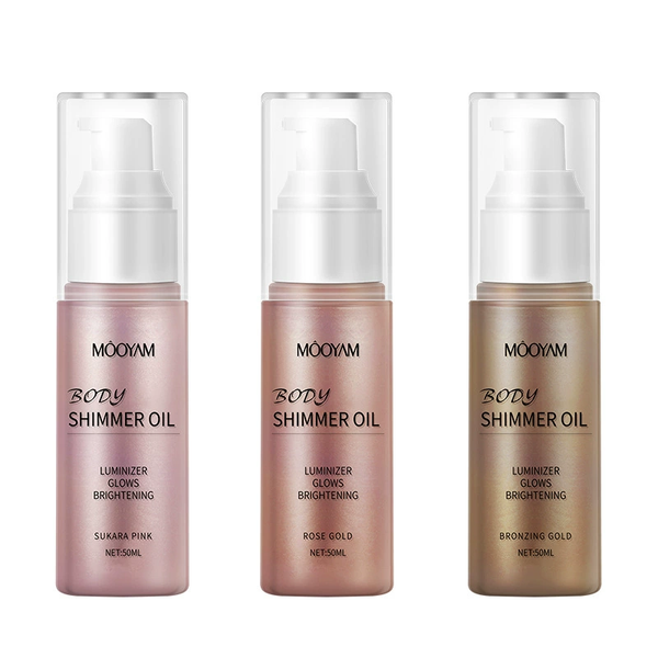 Wholesale Private Label Moisturizing Body Shimmering Oil Body Glow Shimmer Oil Natural Organic Body Oil