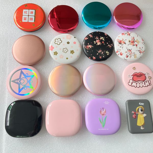 Travel Makeup Mirror with LED Lights 1x/10x Magnifying Portable Compact Mirror Rechargeable  2-Sided Illuminated Folding Mirror