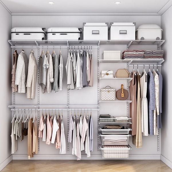 Closet Metal Shelves Storage Organizer Rod Wire Shelf